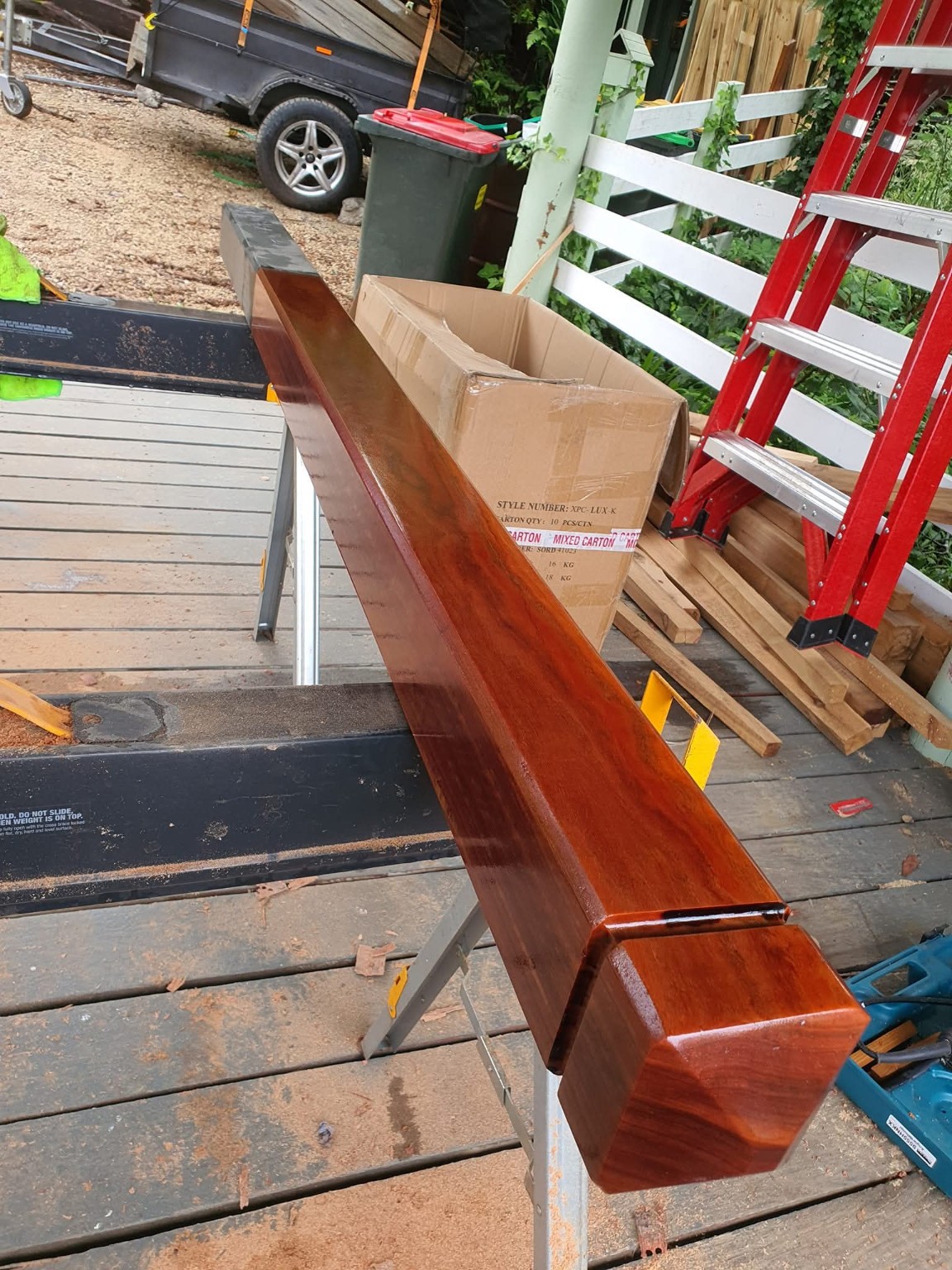 Timber fence installation